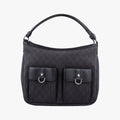 Abbey Hobo Black canvas 293581 Lot number unknownアビー ホーボー ブラック キャンバス 293581 製番不明