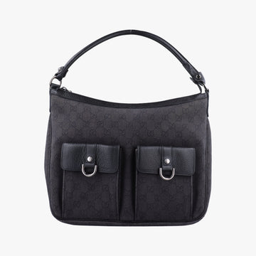 Abbey Hobo Black canvas 293581 Lot number unknownアビー ホーボー ブラック キャンバス 293581 製番不明