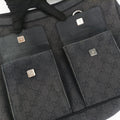 Abbey Hobo Black canvas 293581 Lot number unknownアビー ホーボー ブラック キャンバス 293581 製番不明