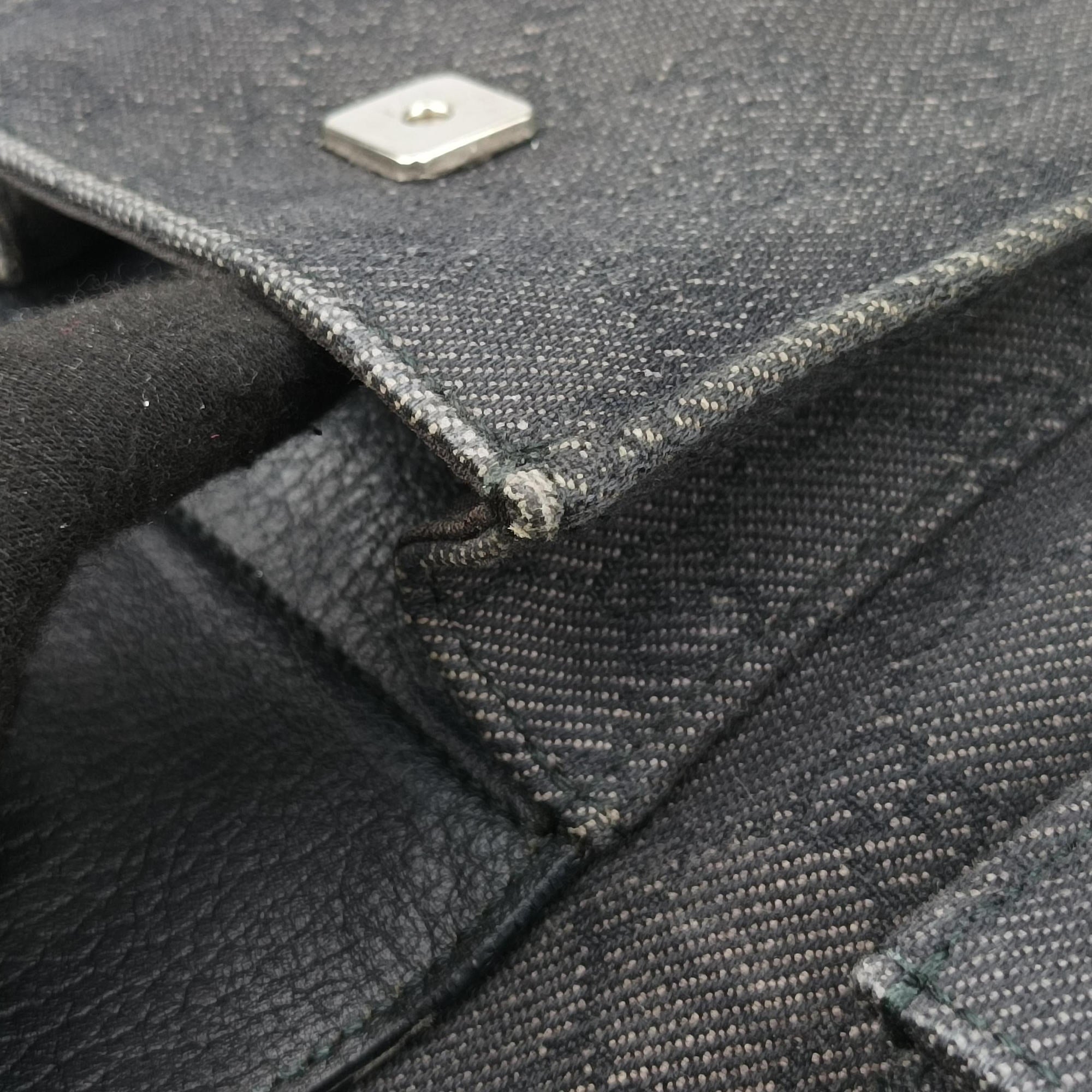 Abbey Hobo Black canvas 293581 Lot number unknownアビー ホーボー ブラック キャンバス 293581 製番不明