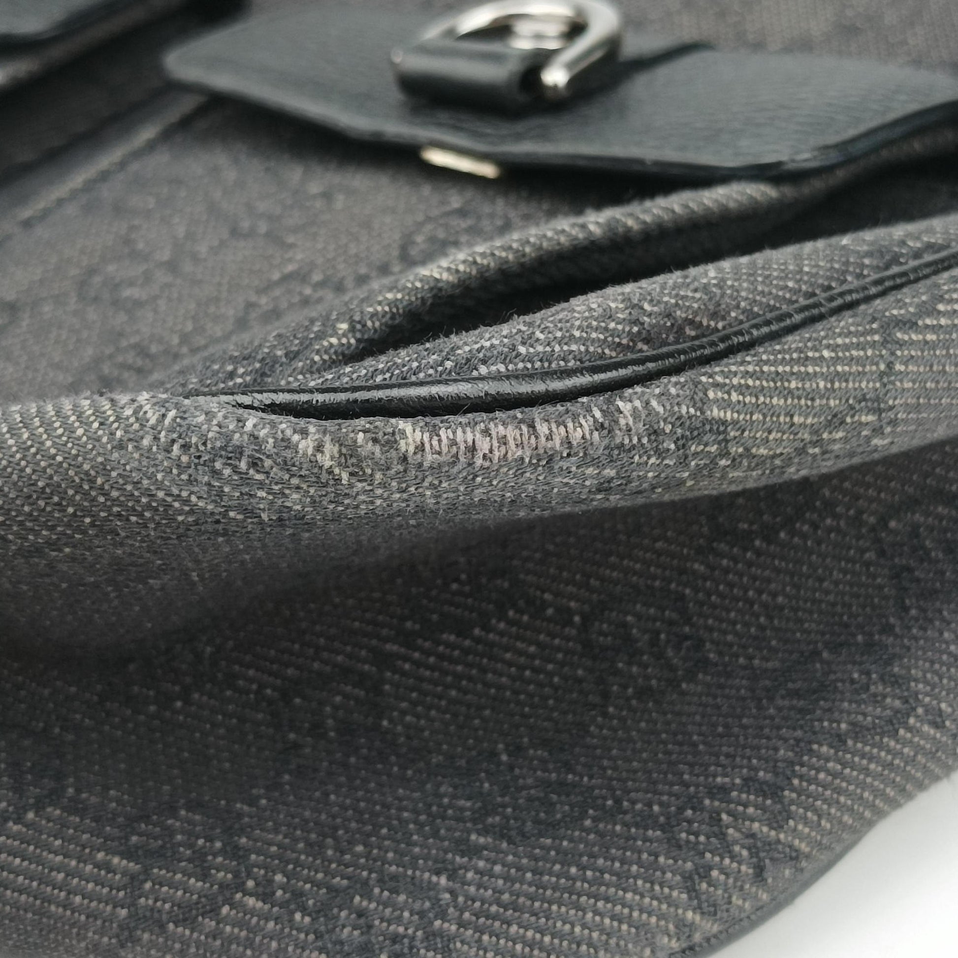 Abbey Hobo Black canvas 293581 Lot number unknownアビー ホーボー ブラック キャンバス 293581 製番不明