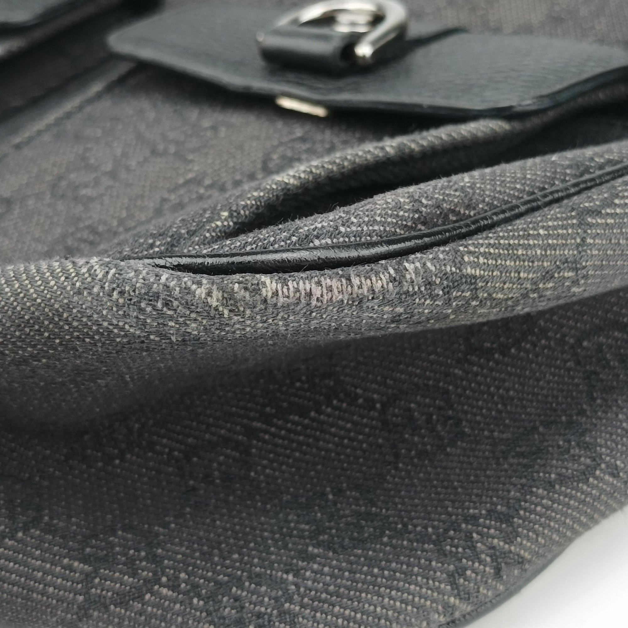 Abbey Hobo Black canvas 293581 Lot number unknownアビー ホーボー ブラック キャンバス 293581 製番不明