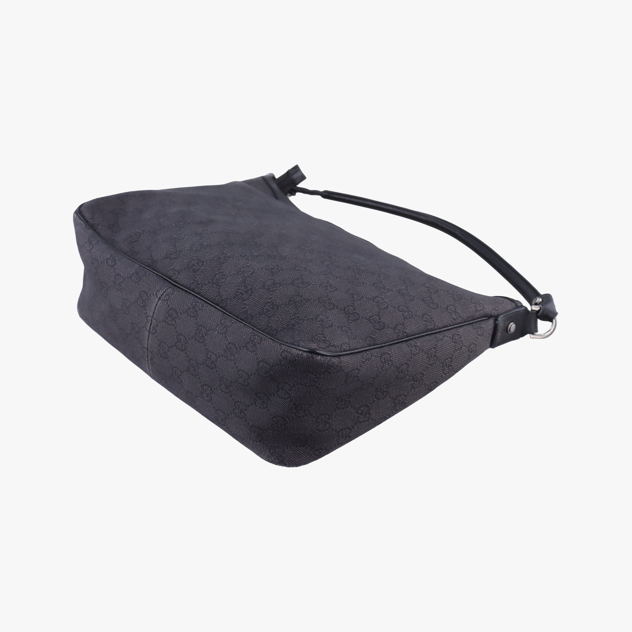 Abbey Hobo Black canvas 293581 Lot number unknownアビー ホーボー ブラック キャンバス 293581 製番不明