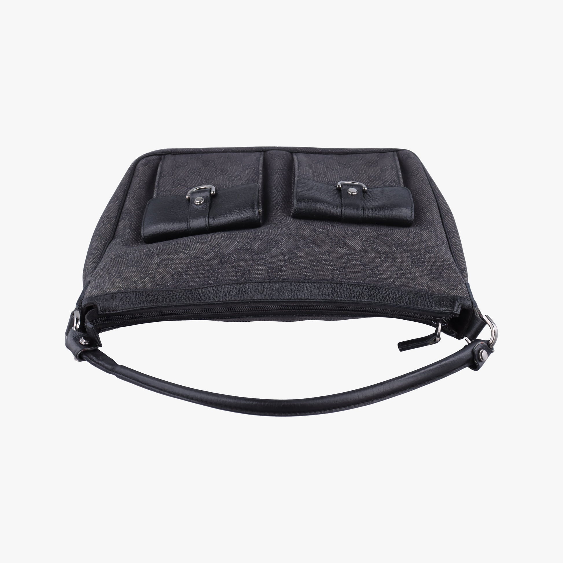 Abbey Hobo Black canvas 293581 Lot number unknownアビー ホーボー ブラック キャンバス 293581 製番不明
