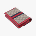Queen Margaret beige×red×multi PVC coated canvas×Leather 476079 クィーンマーガレット ベージュ×レッド×マルチ PVCコーティングキャンバス×レザー 476079 