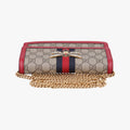 Queen Margaret beige×red×multi PVC coated canvas×Leather 476079 クィーンマーガレット ベージュ×レッド×マルチ PVCコーティングキャンバス×レザー 476079 