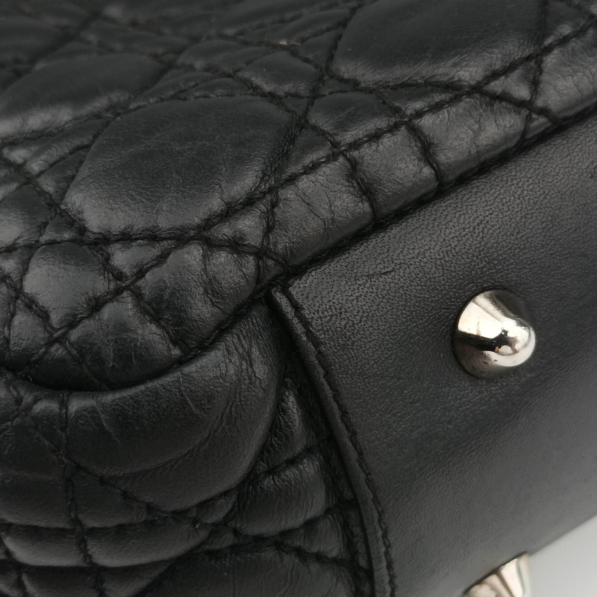 Cannage Dior Soft Shopping Black lambskin 236-BM-0078ディオールソフト ブラック ラムスキン 236-BM-0078