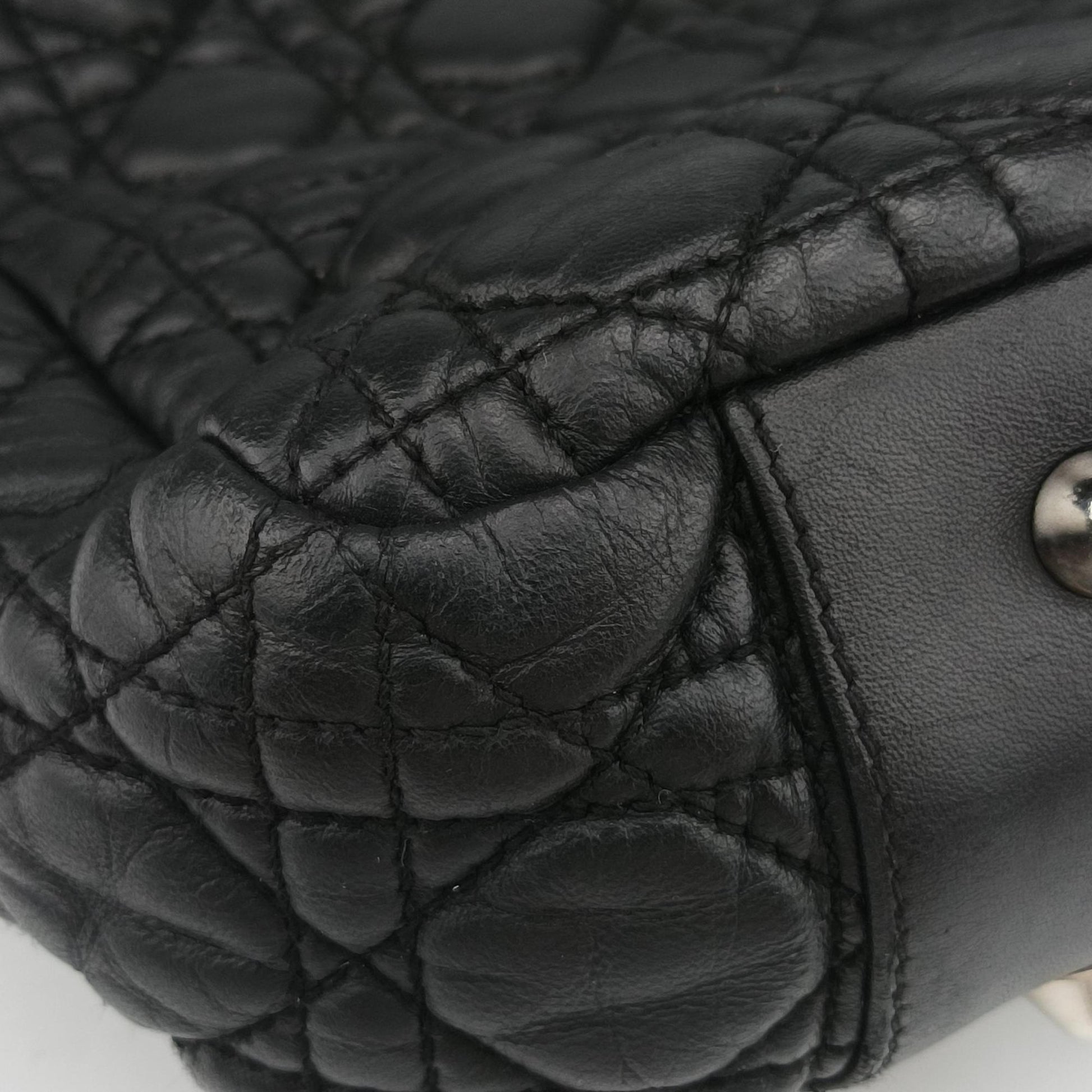 Cannage Dior Soft Shopping Black lambskin 236-BM-0078ディオールソフト ブラック ラムスキン 236-BM-0078