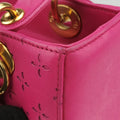 Lady Dior Rose leather 09-MA-1017レディディオール ローズ レッド レザー 09-MA-1017
