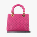 Lady Dior Rose leather 09-MA-1017レディディオール ローズ レッド レザー 09-MA-1017
