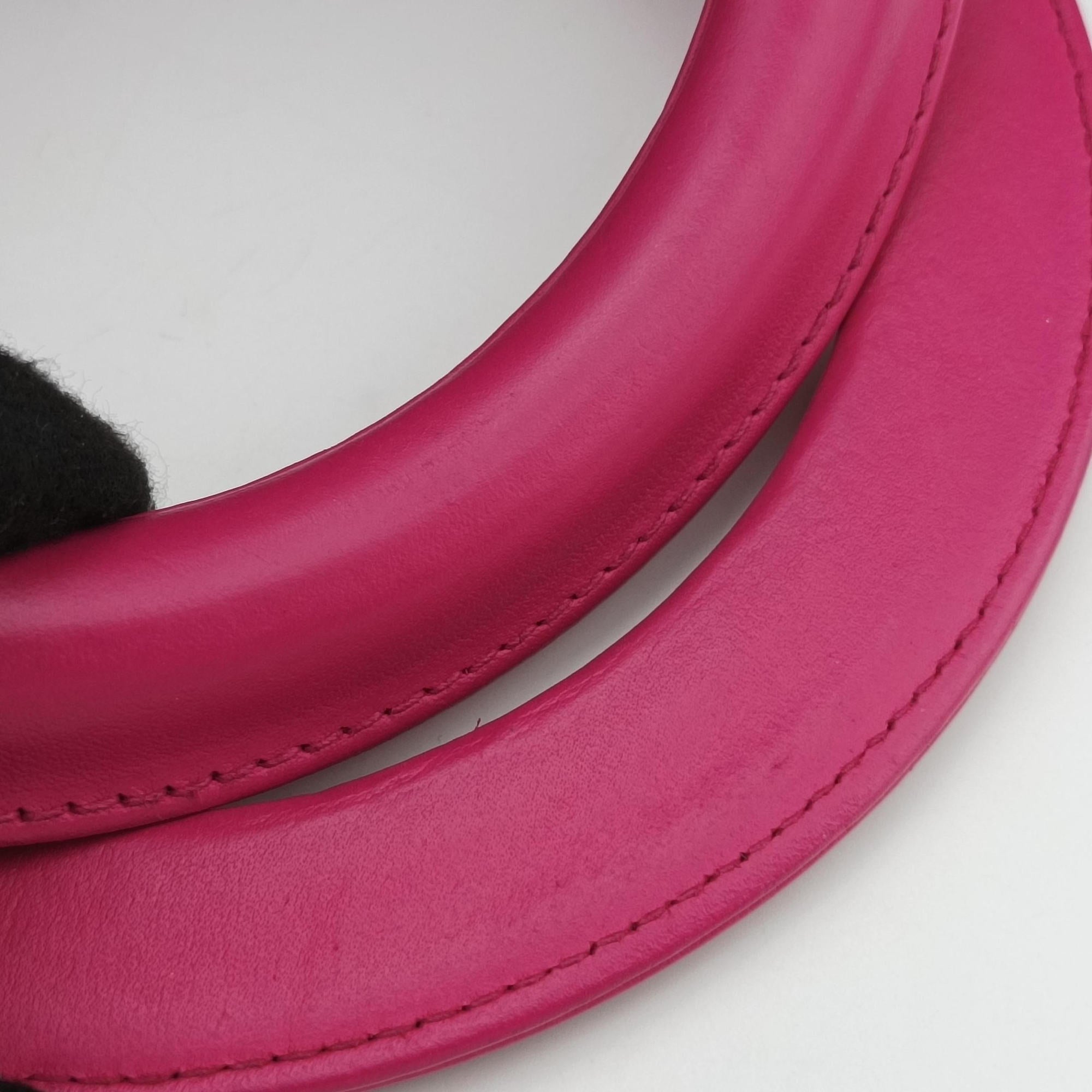 Lady Dior Rose leather 09-MA-1017レディディオール ローズ レッド レザー 09-MA-1017