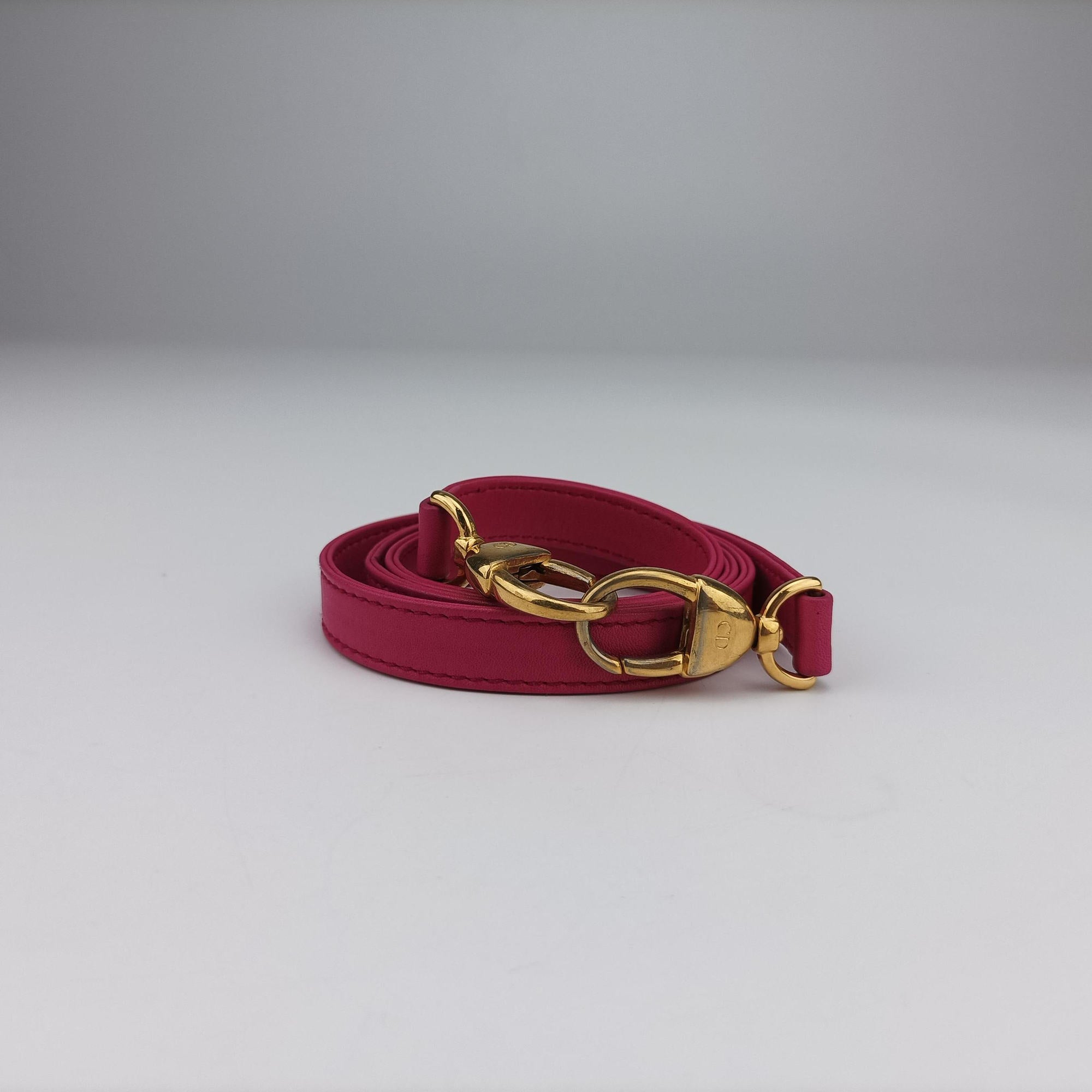 Lady Dior Rose leather 09-MA-1017レディディオール ローズ レッド レザー 09-MA-1017