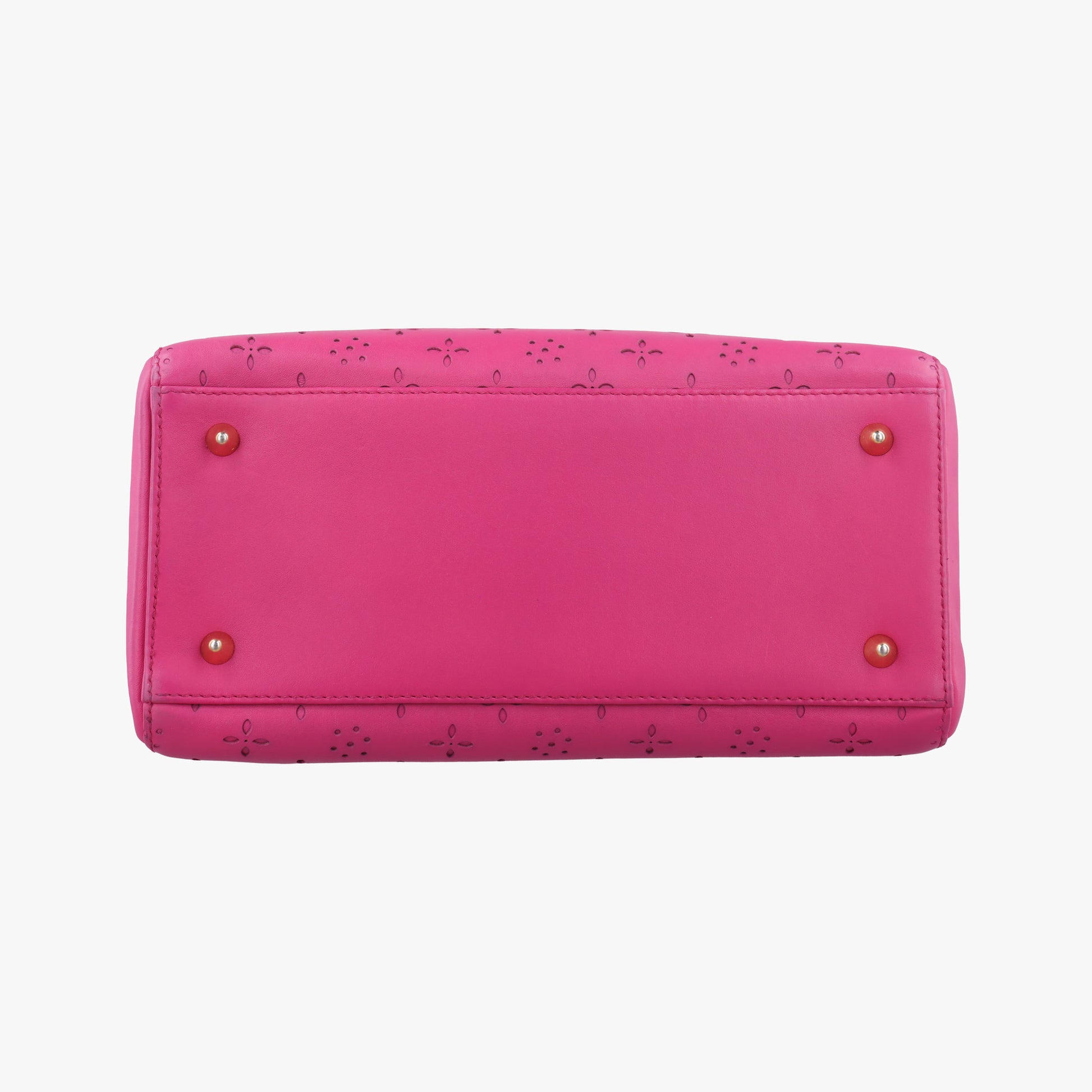 Lady Dior Rose leather 09-MA-1017レディディオール ローズ レッド レザー 09-MA-1017
