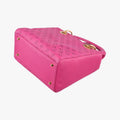 Lady Dior Rose leather 09-MA-1017レディディオール ローズ レッド レザー 09-MA-1017