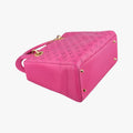 Lady Dior Rose leather 09-MA-1017レディディオール ローズ レッド レザー 09-MA-1017