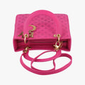 Lady Dior Rose leather 09-MA-1017レディディオール ローズ レッド レザー 09-MA-1017