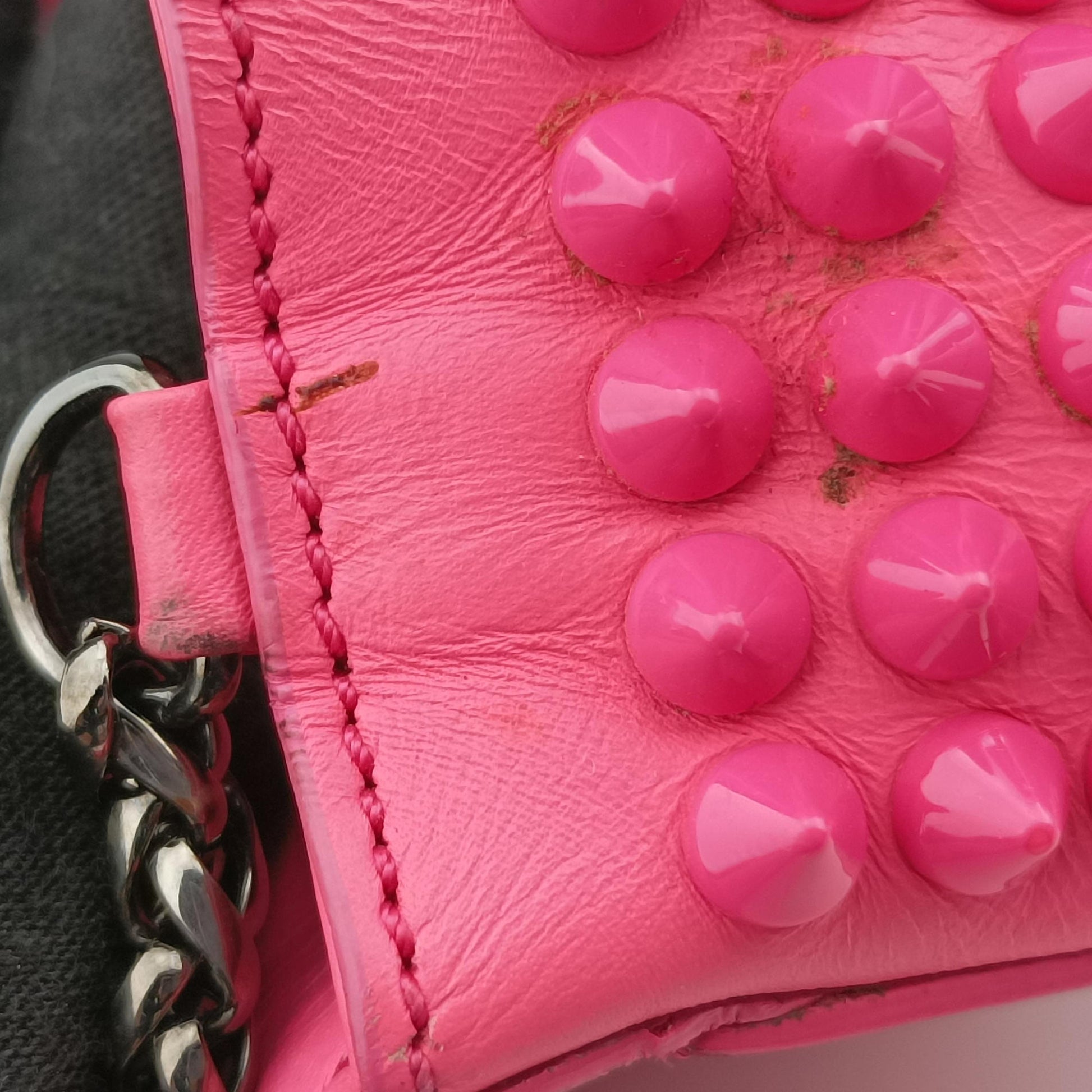 Sweet Charity Scarabe Spike Pink Leather スイート チャリティー スカラベ スパイク ピンク レザー 