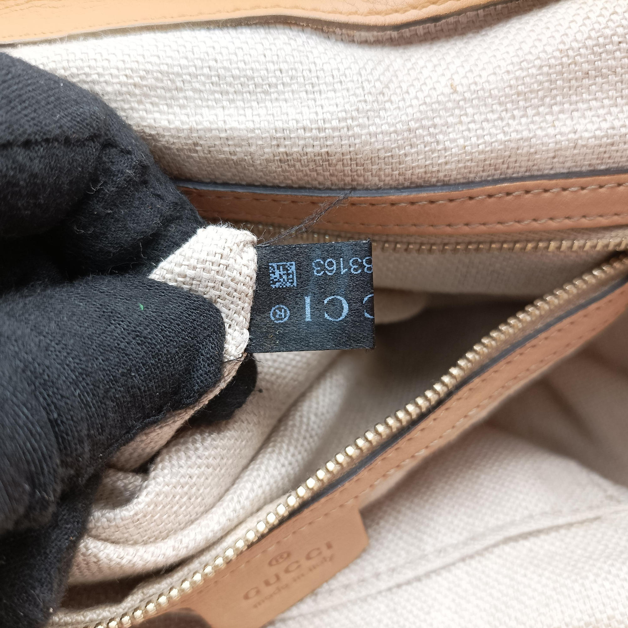 Marrakech Large Hobo Beige leather 257029 C010583163マラケシュ ラージ ホーボー ベージュ レザー 257029 C010583163