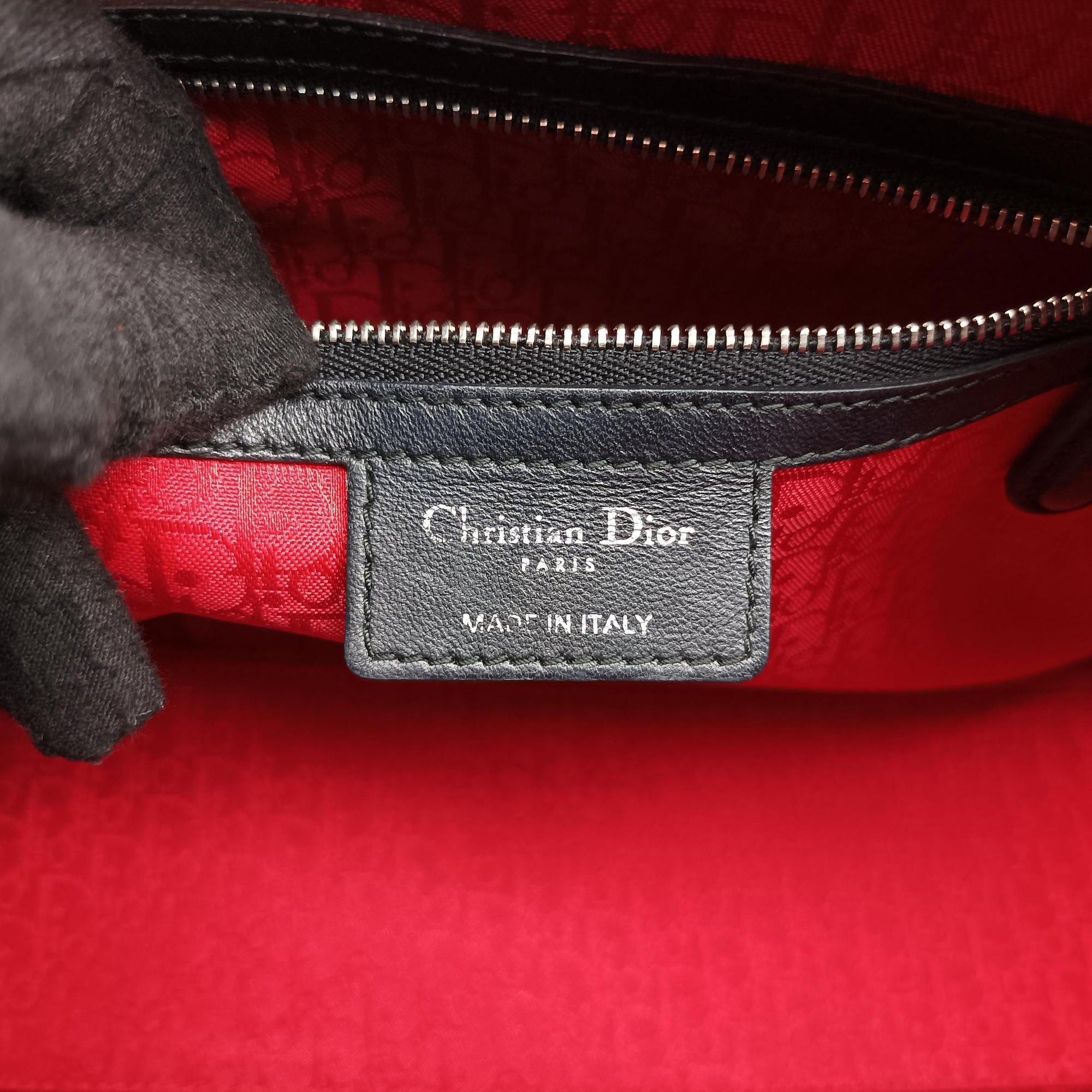 Lady Dior Black lambskin 08-MA-0132レディディオール ブラック ラムスキン 08-MA-0132