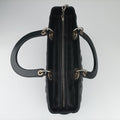 Lady Dior Black lambskin 08-MA-0132レディディオール ブラック ラムスキン 08-MA-0132