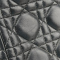 Lady Dior Black lambskin 08-MA-0132レディディオール ブラック ラムスキン 08-MA-0132