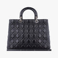 Lady Dior Black lambskin 08-MA-0132レディディオール ブラック ラムスキン 08-MA-0132