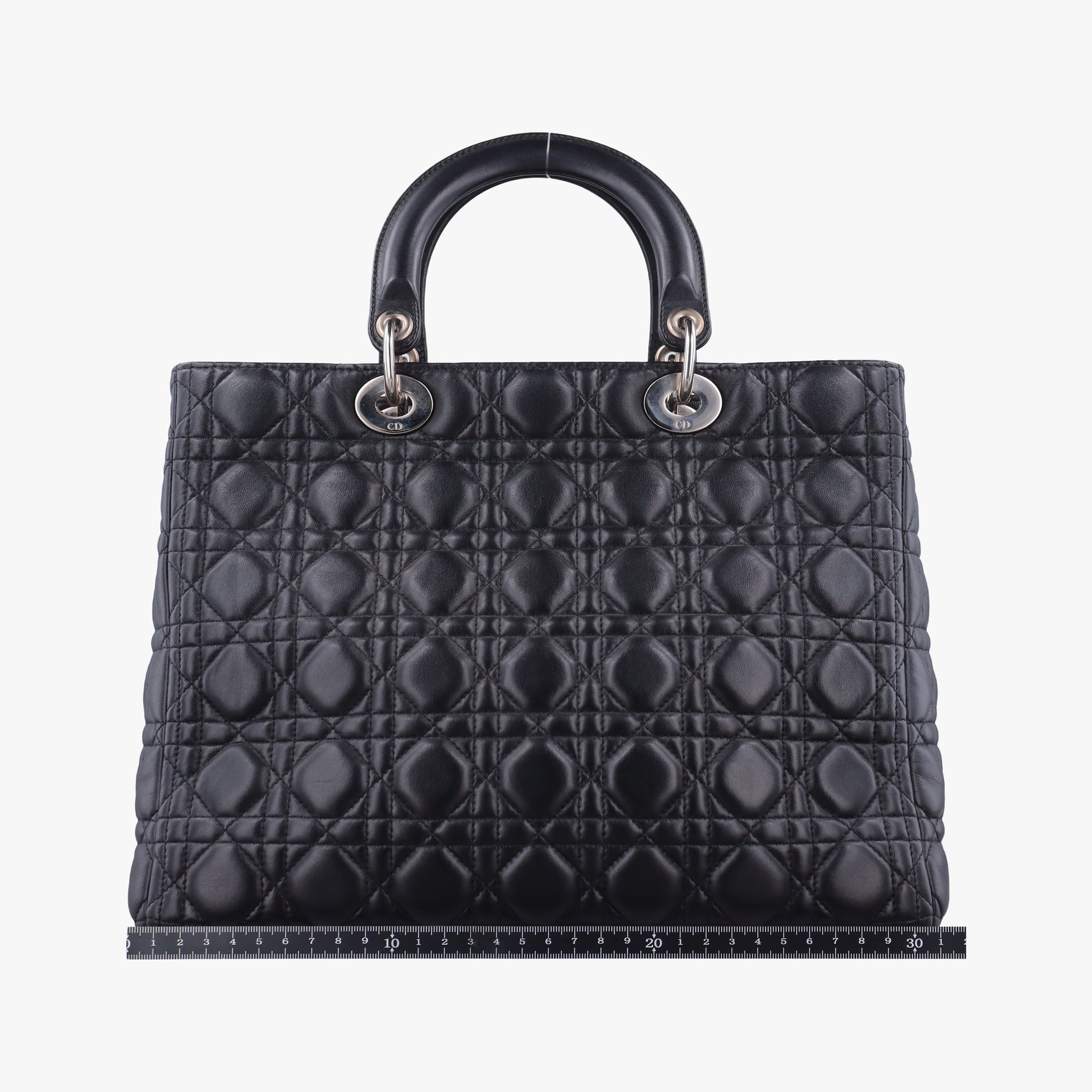 Lady Dior Black lambskin 08-MA-0132レディディオール ブラック ラムスキン 08-MA-0132