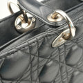 Lady Dior Black lambskin 08-MA-0132レディディオール ブラック ラムスキン 08-MA-0132