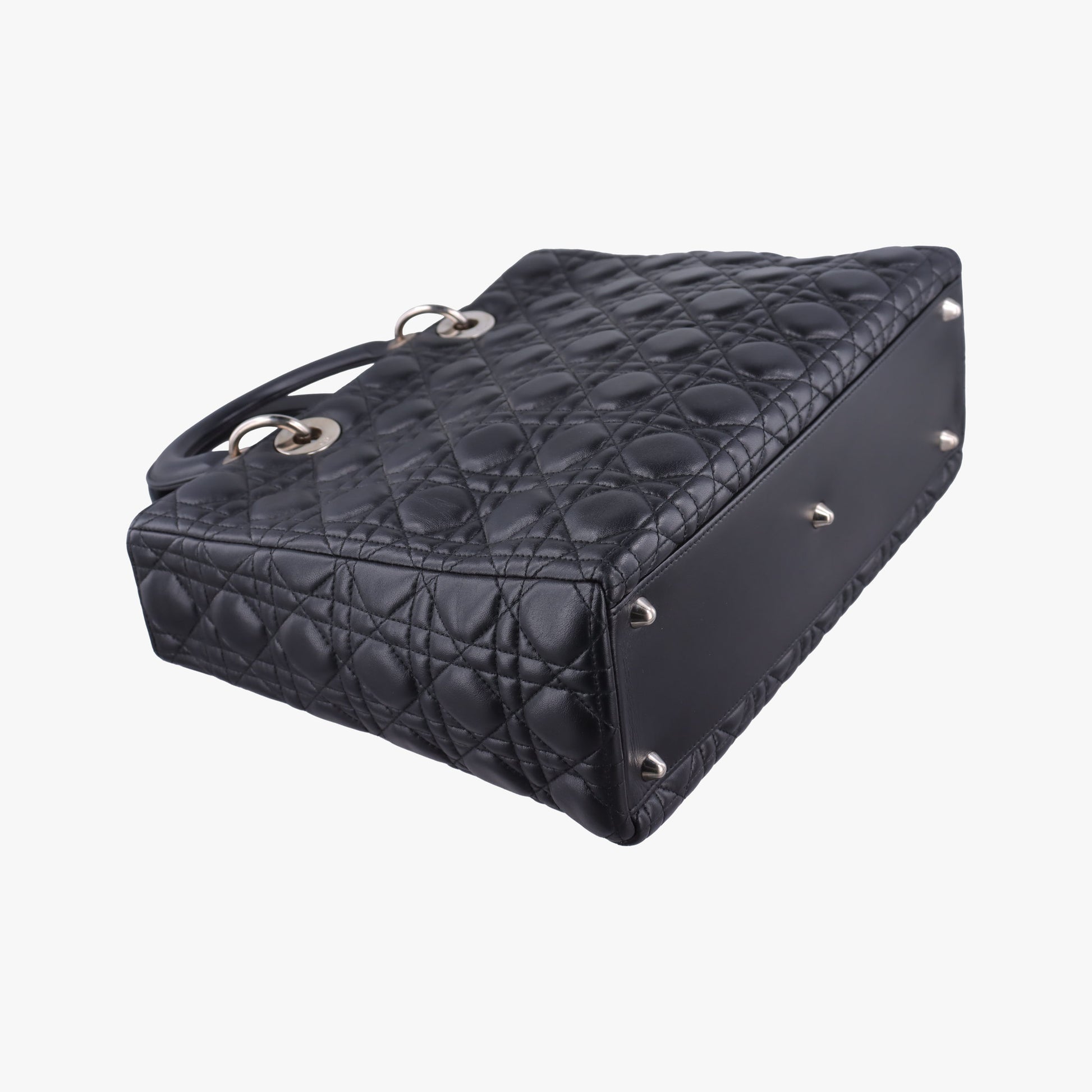 Lady Dior Black lambskin 08-MA-0132レディディオール ブラック ラムスキン 08-MA-0132