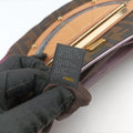 Zucca Vanity Mirror beige×Brown×purple canvas×leather 8BN133 2370-8BN133-MN5-049ズッカ バニティミラー ベージュ×ブラウン×パープル キャンバス×レザー 8BN133 2370-8BN133-MN5-049