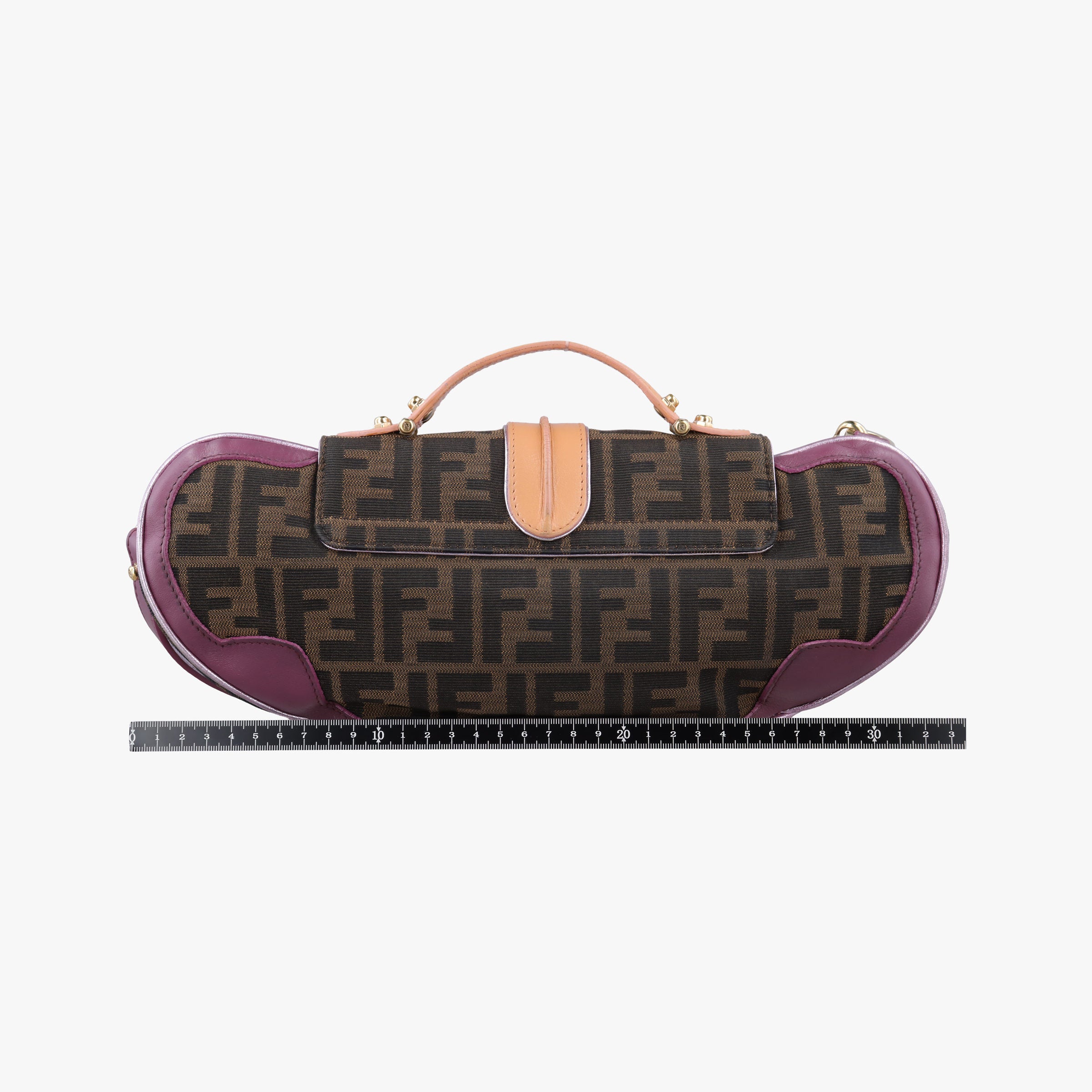 Zucca Vanity Mirror beige×Brown×purple canvas×leather 8BN133 2370-8BN133-MN5-049ズッカ バニティミラー ベージュ×ブラウン×パープル キャンバス×レザー 8BN133 2370-8BN133-MN5-049