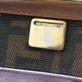 Zucca Vanity Mirror beige×Brown×purple canvas×leather 8BN133 2370-8BN133-MN5-049ズッカ バニティミラー ベージュ×ブラウン×パープル キャンバス×レザー 8BN133 2370-8BN133-MN5-049