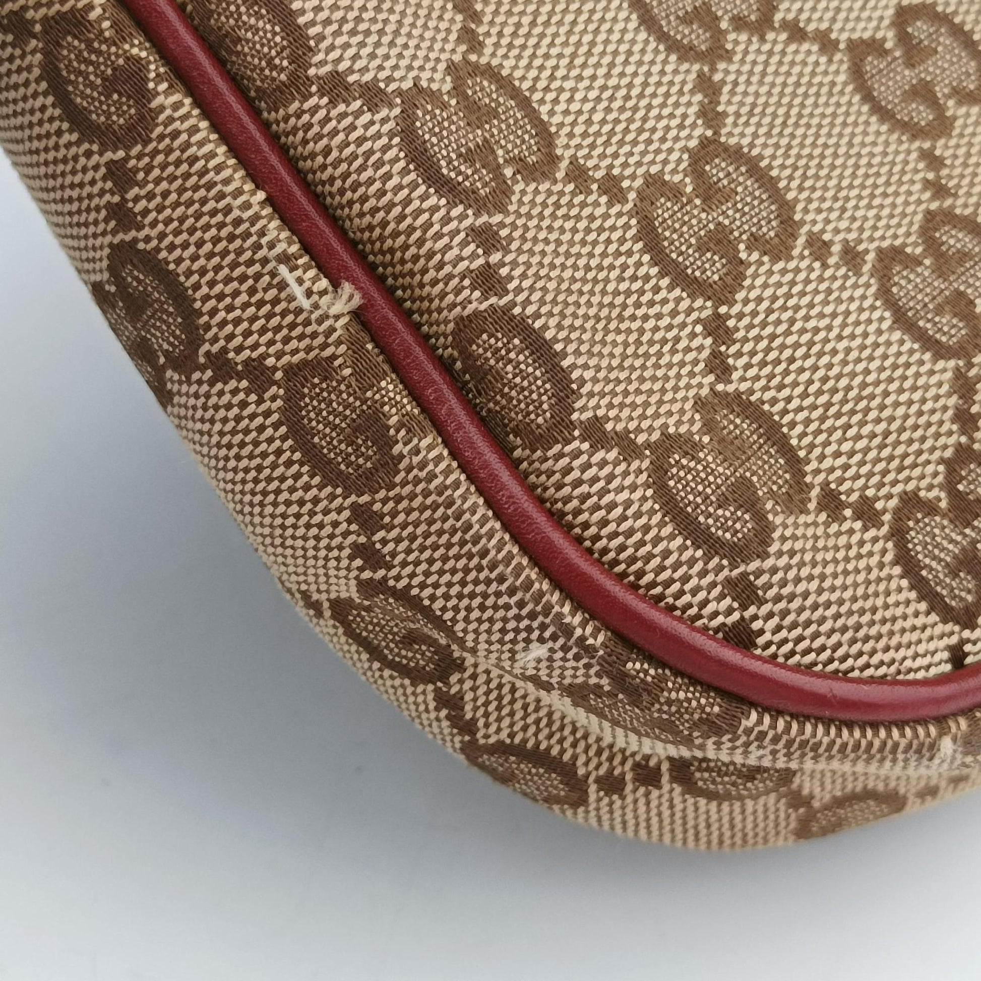 GG Dressage Beige × Red  canvas×leather 296854 G012047158GG ドレサージュ ベージュ × レッド  キャンバス× レザー 296854 G012047158