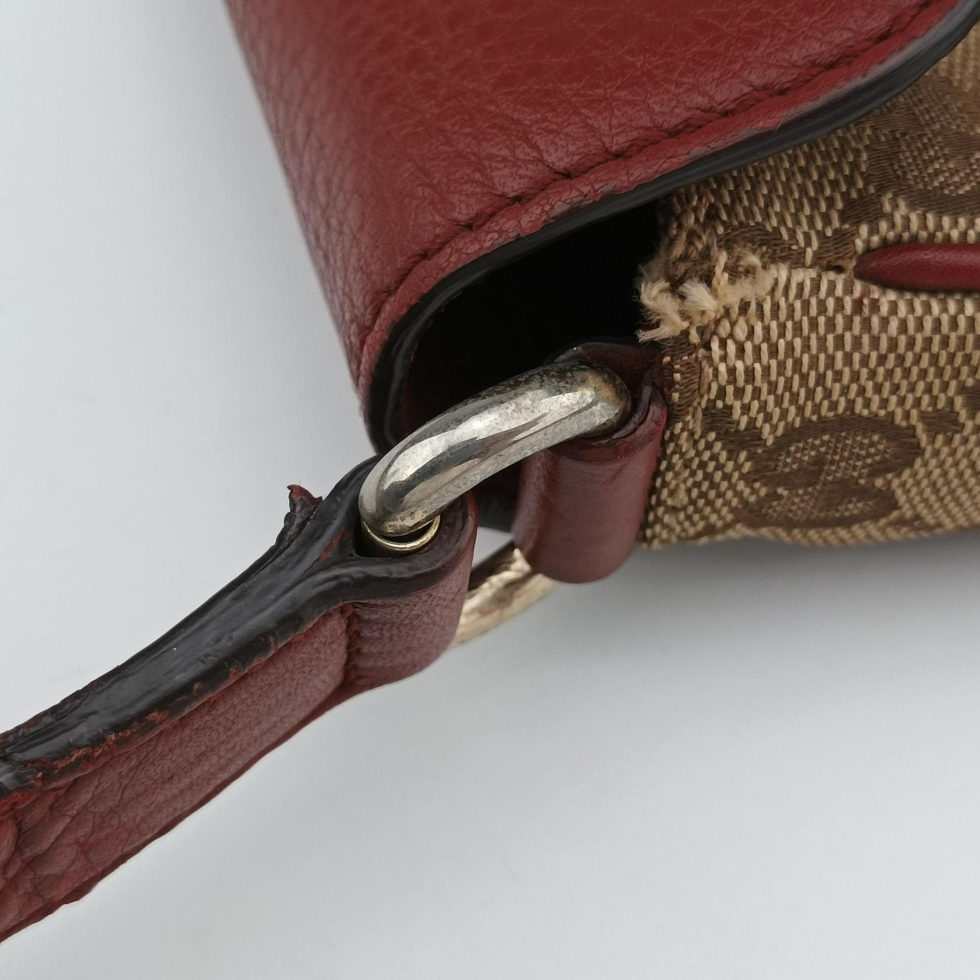 GG Dressage Beige × Red  canvas×leather 296854 G012047158GG ドレサージュ ベージュ × レッド  キャンバス× レザー 296854 G012047158