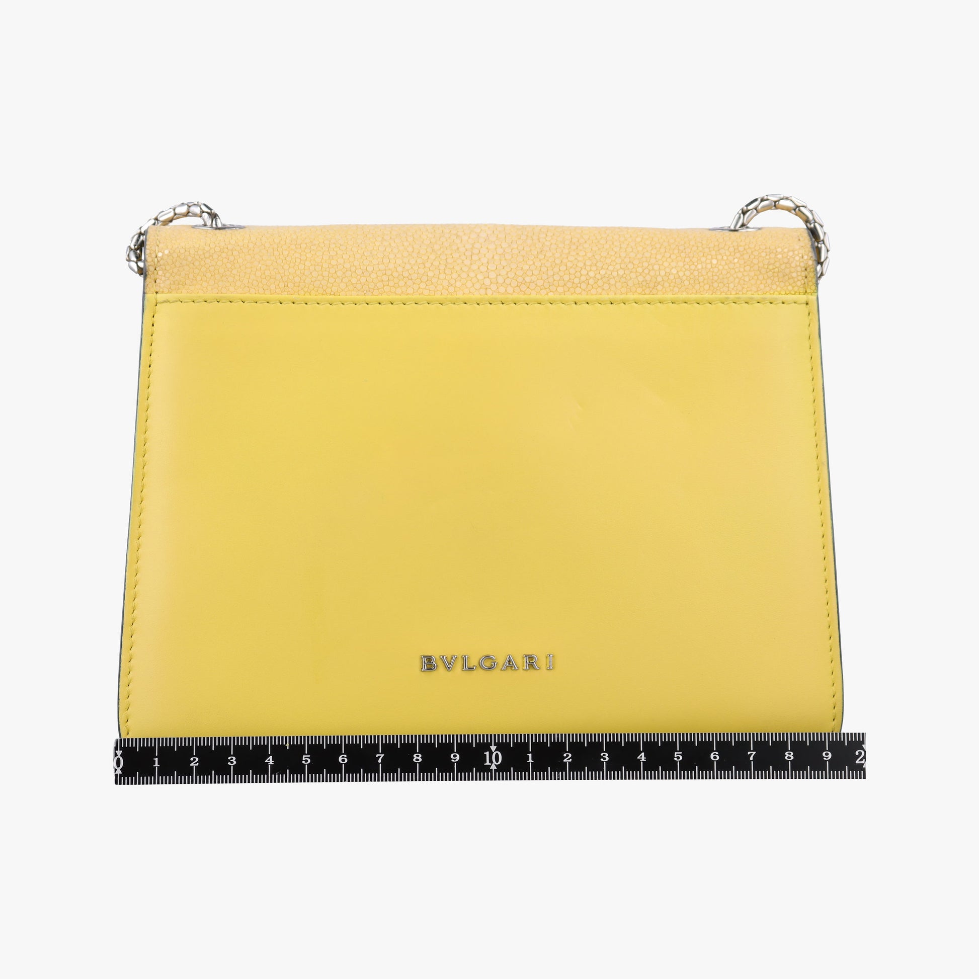 Serpenti Yellow Galuchat Skin×Leather AX.N14.38312セルペンティ イエロー ガルーシャスキン×ザー AX.N14.38312