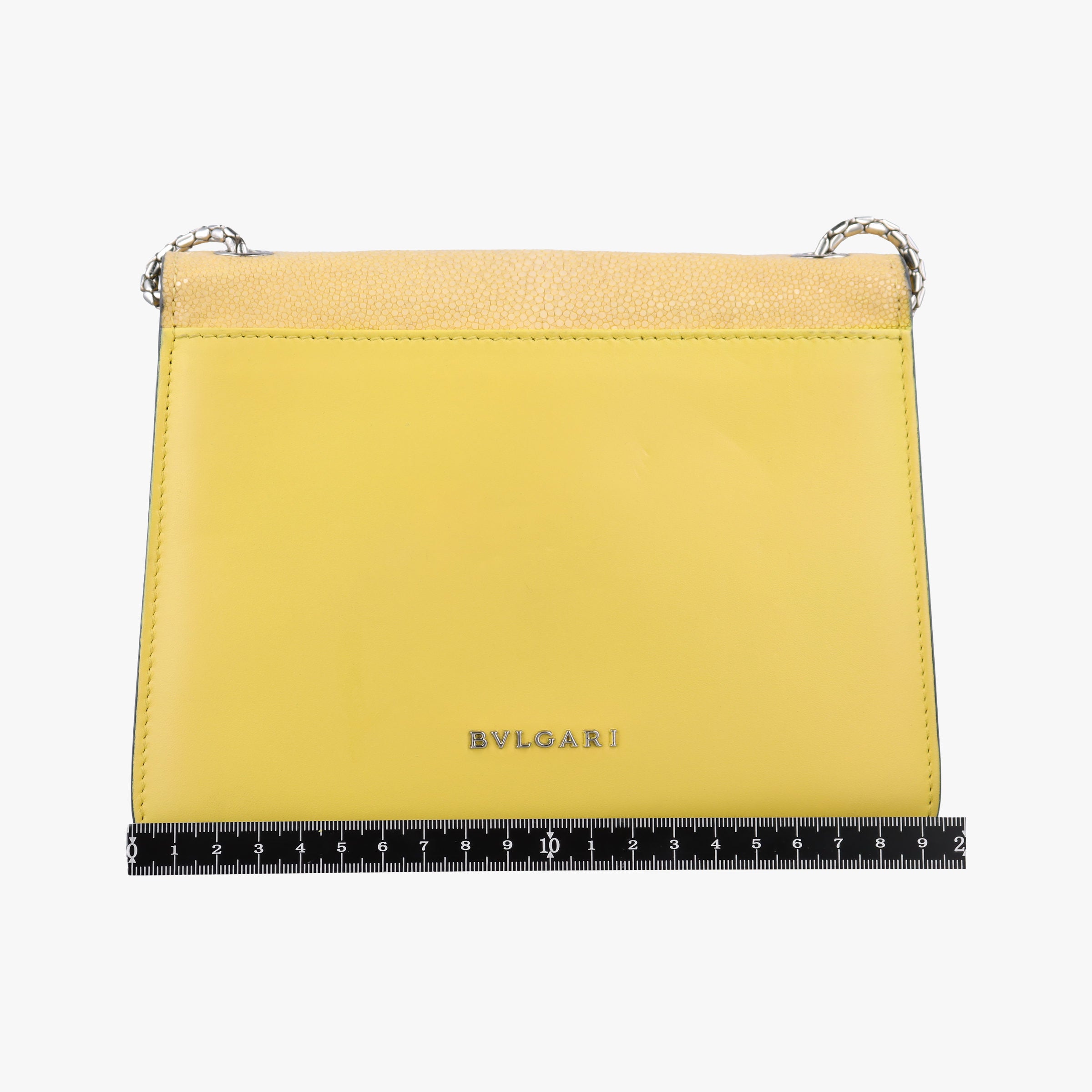 Serpenti Yellow Galuchat Skin×Leather AX.N14.38312セルペンティ イエロー ガルーシャスキン×ザー AX.N14.38312
