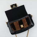 BAGUETTE Brown×Black fur×patent 8BS017 8BS017 A9Y2 199-10429バケット ブラウン×ブラック ファー×パテント 8BS017 8BS017 A9Y2 199-10429