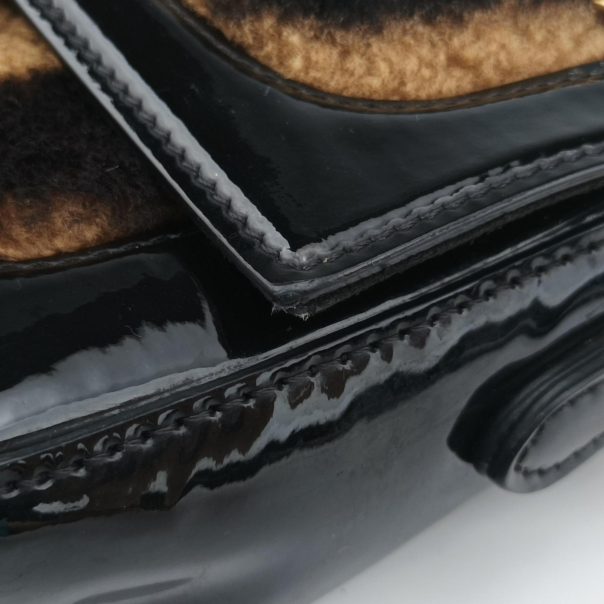 BAGUETTE Brown×Black fur×patent 8BS017 8BS017 A9Y2 199-10429バケット ブラウン×ブラック ファー×パテント 8BS017 8BS017 A9Y2 199-10429