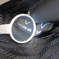 Triangle White Fur×SAFFIANO Leather 1NR015 62トライアングル ホワイト ファー×サフィアーノレザー 1NR015 62