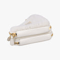 Triangle White Fur×SAFFIANO Leather 1NR015 62トライアングル ホワイト ファー×サフィアーノレザー 1NR015 62