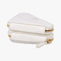 Triangle White Fur×SAFFIANO Leather 1NR015 62トライアングル ホワイト ファー×サフィアーノレザー 1NR015 62