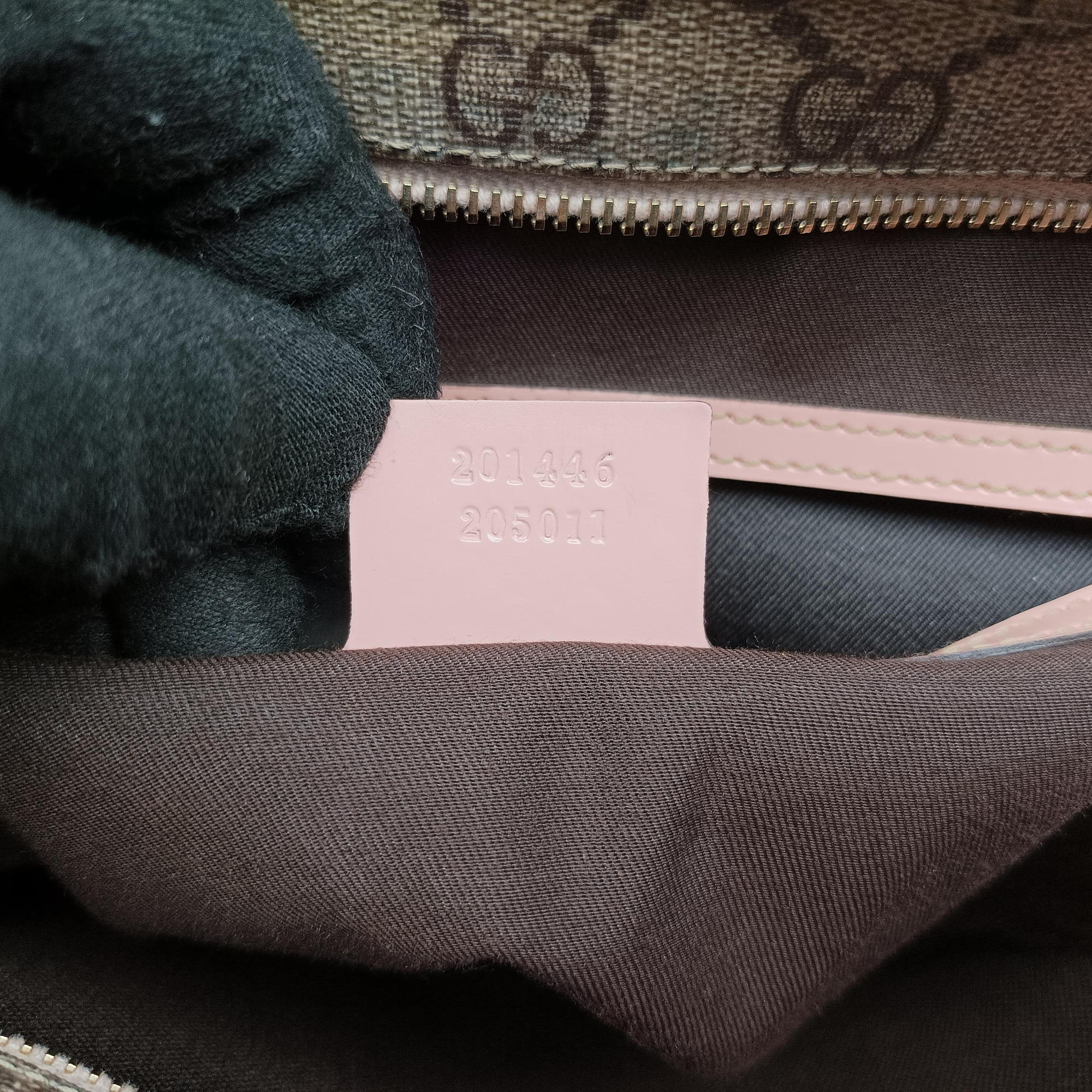GG Plus GG Supreme Brown×Pink PVC coated canvas 201446 I3730320GGプラス GG スプリーム ブラウン×ピンク PVCコーティングキャンバス 201446 I3730320