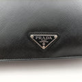 Triangle Logo Plate Black Saffiano Leather 31/X 173三角 ロゴ プレート ブラック サフィアーノレザー 31/X 173