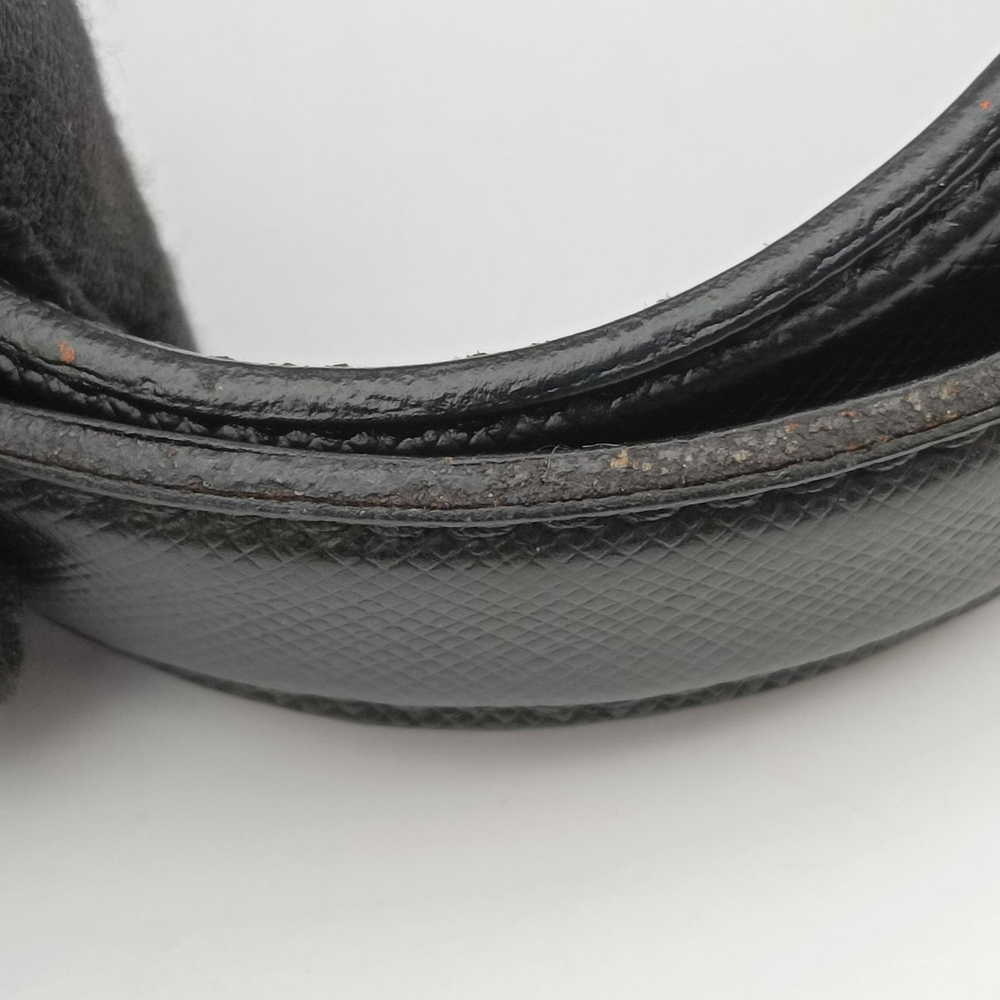 Triangle Logo Plate Black Saffiano Leather 31/X 173三角 ロゴ プレート ブラック サフィアーノレザー 31/X 173
