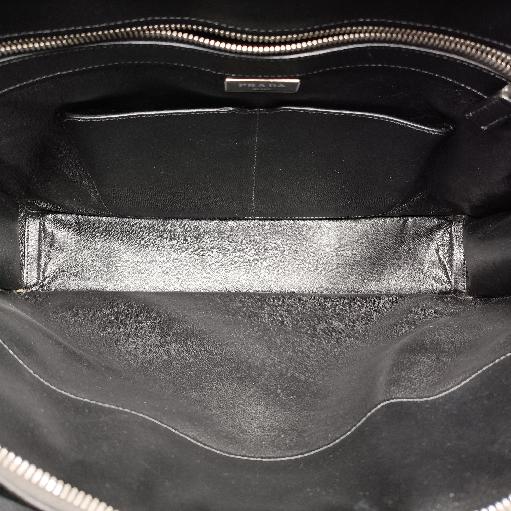 Triangle Logo Plate Black Saffiano Leather 31/X 173三角 ロゴ プレート ブラック サフィアーノレザー 31/X 173