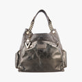 Metallic Hobo Gold Patent×Leather メタリック ホーボー ゴールド パテントxレザー 