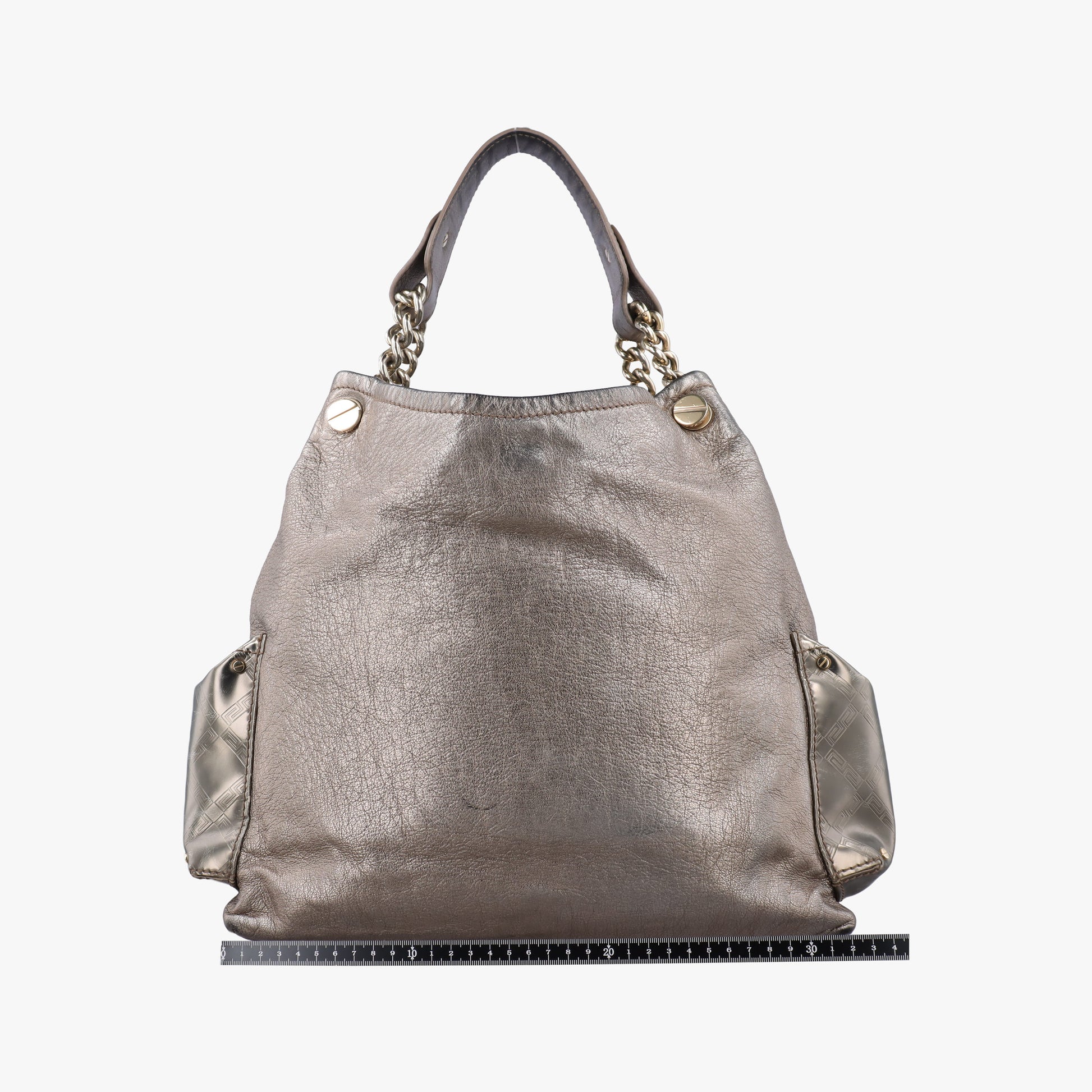 Metallic Hobo Gold Patent×Leather メタリック ホーボー ゴールド パテントxレザー 
