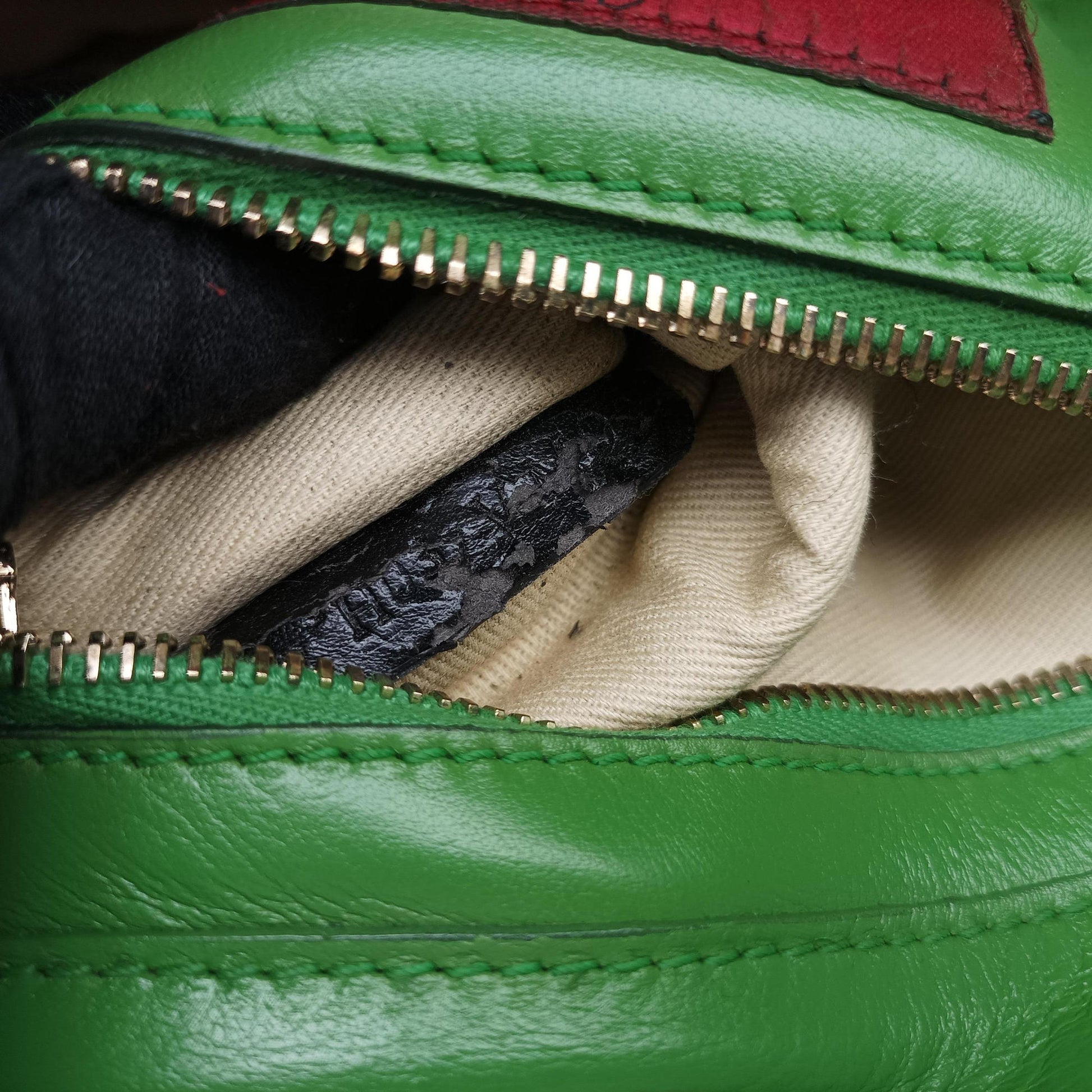 Rockstud Red×Green×Pink Leather Lot number unknownロックスタッズ レッド×グリーン×ピンク レザー 製番不明