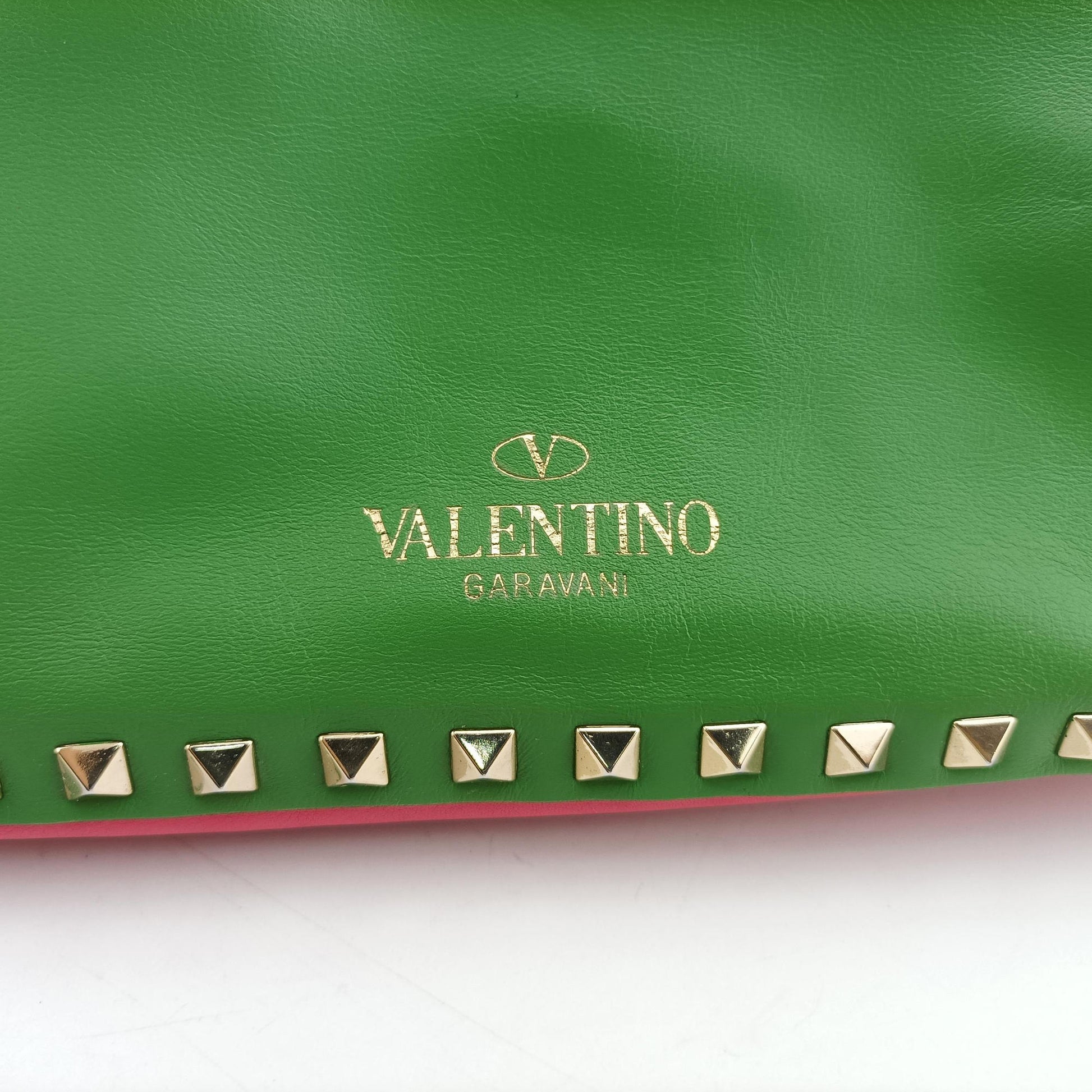 Rockstud Red×Green×Pink Leather Lot number unknownロックスタッズ レッド×グリーン×ピンク レザー 製番不明