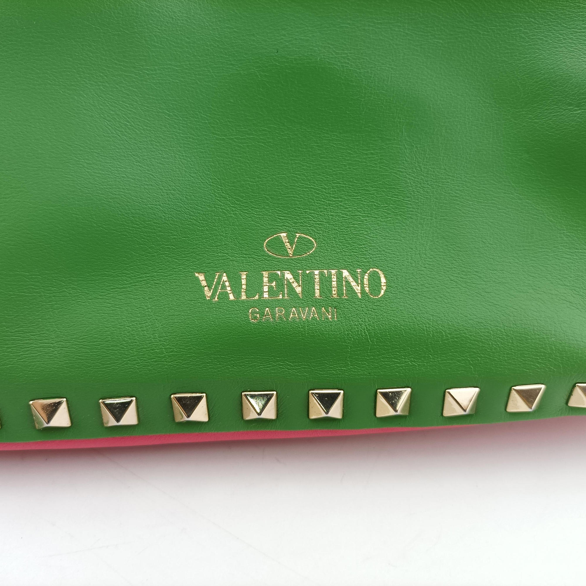 Rockstud Red×Green×Pink Leather Lot number unknownロックスタッズ レッド×グリーン×ピンク レザー 製番不明